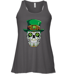 Sugar Skull Leprechaun T Shirt St Patricks Day Women Men Women's Racerback Tank Women's Racerback Tank - HHHstores