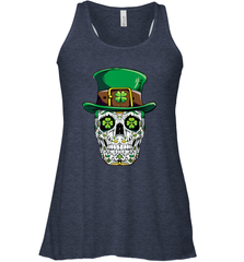 Sugar Skull Leprechaun T Shirt St Patricks Day Women Men Women's Racerback Tank Women's Racerback Tank - HHHstores