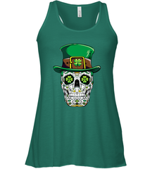 Sugar Skull Leprechaun T Shirt St Patricks Day Women Men Women's Racerback Tank Women's Racerback Tank - HHHstores