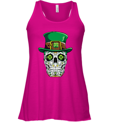 Sugar Skull Leprechaun T Shirt St Patricks Day Women Men Women's Racerback Tank Women's Racerback Tank - HHHstores