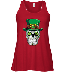 Sugar Skull Leprechaun T Shirt St Patricks Day Women Men Women's Racerback Tank Women's Racerback Tank - HHHstores