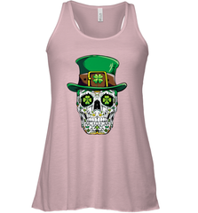 Sugar Skull Leprechaun T Shirt St Patricks Day Women Men Women's Racerback Tank Women's Racerback Tank - HHHstores