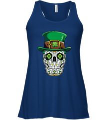 Sugar Skull Leprechaun T Shirt St Patricks Day Women Men Women's Racerback Tank Women's Racerback Tank - HHHstores