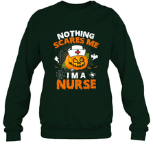 Nurse Halloween Gifts Nothing Scares Me I Am A Nurse Crewneck Sweatshirt Crewneck Sweatshirt - HHHstores