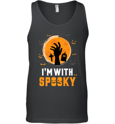 I'm With Spooky  Scary Halloween Costume Gift Men's Tank Top