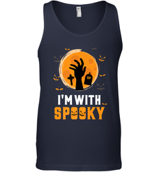 I'm With Spooky  Scary Halloween Costume Gift Men's Tank Top