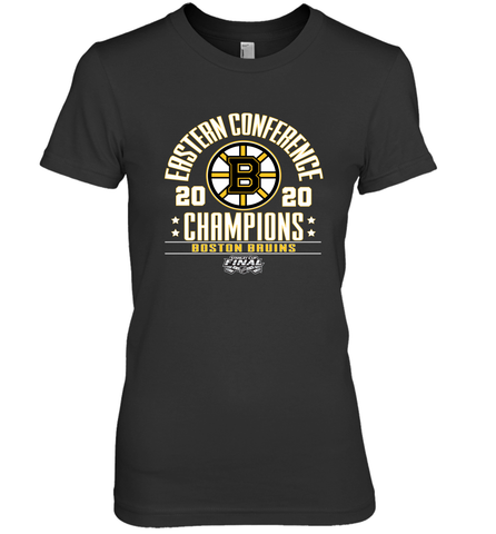 NHL Boston Bruins Fanatics 2020 Eastern Conference Champions Defensive Zone Women's Premium T-Shirt Women's Premium T-Shirt / Black / XS Women's Premium T-Shirt - HHHstores