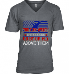 You can watch the clouds go by or fly above them 01 Men's V-Neck Men's V-Neck - HHHstores