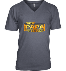 The best Papa in the galaxy Men's V-Neck Men's V-Neck - HHHstores