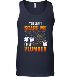 You Can't Scare Me I'm A Plumber T Shirt Plumber Halloween Men's Tank Top