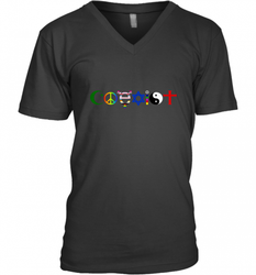 Coexist Men's V-Neck