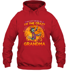 You can't scare me I'm the crazy grandma halloween Hooded Sweatshirt Hooded Sweatshirt - HHHstores