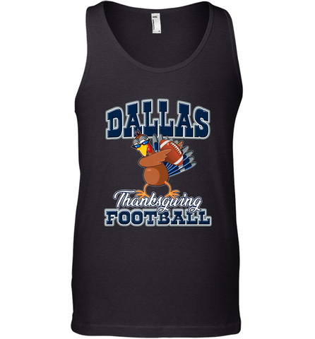Dallas Thanksgiving Day Funny Turkey Playing Texas Football Premium T Shirt Men's Tank Top Men's Tank Top / Black / XS Men's Tank Top - HHHstores