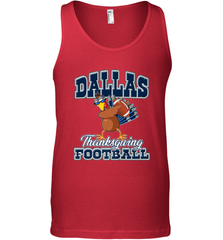 Dallas Thanksgiving Day Funny Turkey Playing Texas Football Premium T Shirt Men's Tank Top Men's Tank Top - HHHstores