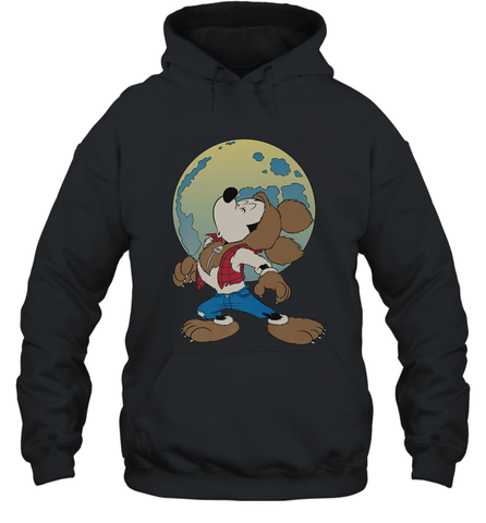 Disney Mickey Mouse Werewolf Halloween Costume Hooded Sweatshirt Hooded Sweatshirt / Black / S Hooded Sweatshirt - HHHstores