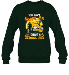 You Can't Scare Me I Drive School Bus Halloween Gift Crewneck Sweatshirt Crewneck Sweatshirt - HHHstores
