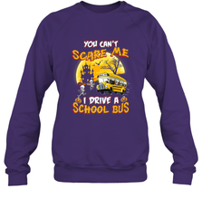 You Can't Scare Me I Drive School Bus Halloween Gift Crewneck Sweatshirt Crewneck Sweatshirt - HHHstores