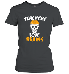 Teachers Love Brains funny Halloween Zombie Women's T-Shirt
