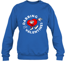 Dabbing Heart For Valentine's Day Art Graphics Heart Gift Crewneck Sweatshirt Crewneck Sweatshirt - HHHstores