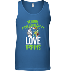 School Psychologists Love Brains Halloween Teacher Men's Tank Top Men's Tank Top - HHHstores