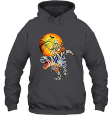 Skeleton Riding T Rex Funny Halloween Hooded Sweatshirt Hooded Sweatshirt - HHHstores
