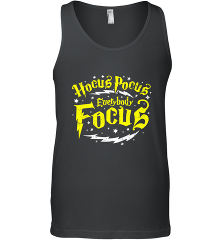 Hocus Pocus Everybody Focus Halloween Teacher Or Student Men's Tank Top Men's Tank Top / Black / XS Men's Tank Top - HHHstores
