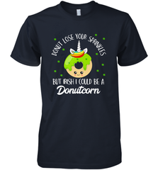Donutcorn Funny Cute Donut Unicorn Irish St Patrick's Day Men's Premium T-Shirt Men's Premium T-Shirt - HHHstores