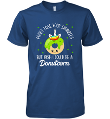 Donutcorn Funny Cute Donut Unicorn Irish St Patrick's Day Men's Premium T-Shirt Men's Premium T-Shirt - HHHstores