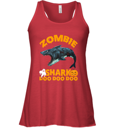 Zombie Shark Doo Doo Doo Halloween Shake Costume Lover Gifts Women's Racerback Tank