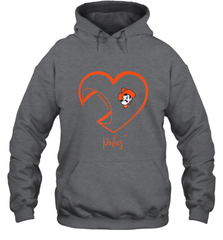 Oklahoma State Cowboys Football Inside Heart  Team Hooded Sweatshirt Hooded Sweatshirt - HHHstores