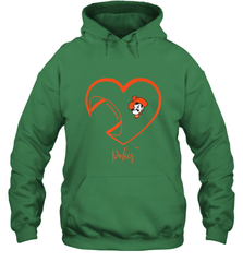 Oklahoma State Cowboys Football Inside Heart  Team Hooded Sweatshirt Hooded Sweatshirt - HHHstores