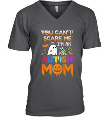 You Can't Scare Me I'm An Autism Mom Ghost Awareness Funny Men's V-Neck Men's V-Neck - HHHstores