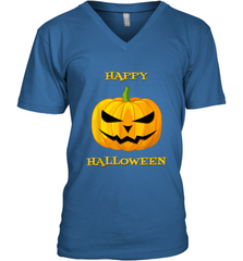 Happy Halloween Scary Pumpkin Tee Men's V-Neck Men's V-Neck - HHHstores