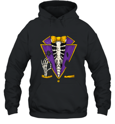Skeleton Tuxedo Suit Halloween Costume Bones Hooded Sweatshirt