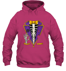 Skeleton Tuxedo Suit Halloween Costume Bones Hooded Sweatshirt Hooded Sweatshirt - HHHstores