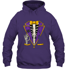 Skeleton Tuxedo Suit Halloween Costume Bones Hooded Sweatshirt Hooded Sweatshirt - HHHstores