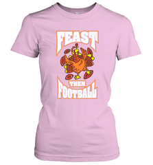 Funny Thanksgiving Turkey Feast Than Football Women's T-Shirt Women's T-Shirt - HHHstores