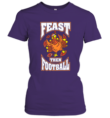 Funny Thanksgiving Turkey Feast Than Football Women's T-Shirt Women's T-Shirt - HHHstores