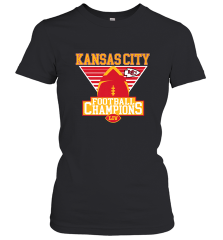 Kansas City Old School Football _ The City Of Champions LIV Women's T-Shirt Women's T-Shirt / Black / S Women's T-Shirt - HHHstores