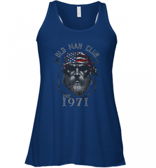 Old Man Club_ Established 1971 Women's Racerback Tank Women's Racerback Tank - HHHstores