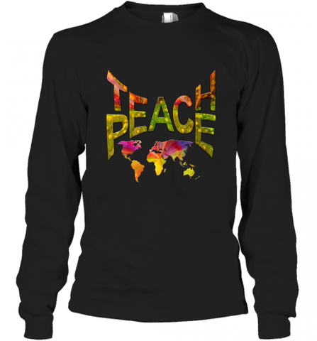 Teach Peace  prime Tshirt Nadine May Long Sleeve T-Shirt Long Sleeve T-Shirt / Black / S Long Sleeve T-Shirt - HHHstores
