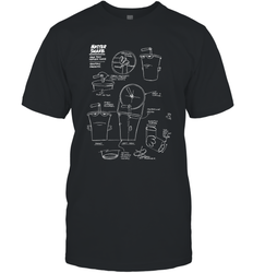 Aqua Teen Hunger Force Master Shake Sculptin Diagram Men's T-Shirt