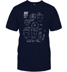 Aqua Teen Hunger Force Master Shake Sculptin Diagram Men's T-Shirt