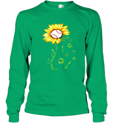 Baseball Proud Sunflower Long Sleeve T-Shirt Long Sleeve T-Shirt - HHHstores