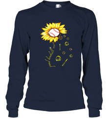 Baseball Proud Sunflower Long Sleeve T-Shirt Long Sleeve T-Shirt - HHHstores