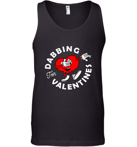 Dabbing Heart For Valentine's Day Art Graphics Heart Gift Men's Tank Top Men's Tank Top / Black / XS Men's Tank Top - HHHstores