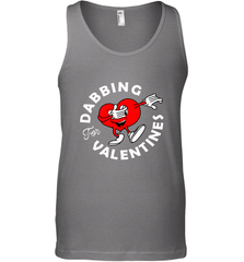 Dabbing Heart For Valentine's Day Art Graphics Heart Gift Men's Tank Top Men's Tank Top - HHHstores
