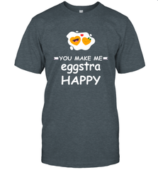 You Make Me Eggstra happy,Funny Valentine His and Her Couple Men's T-Shirt Men's T-Shirt - HHHstores