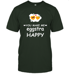 You Make Me Eggstra happy,Funny Valentine His and Her Couple Men's T-Shirt Men's T-Shirt - HHHstores