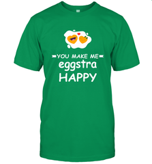 You Make Me Eggstra happy,Funny Valentine His and Her Couple Men's T-Shirt Men's T-Shirt - HHHstores